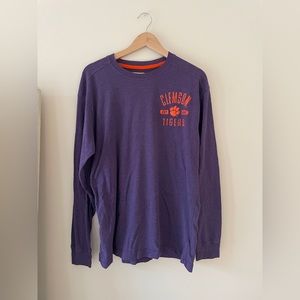 Purple Clemson Long-sleeve Tee